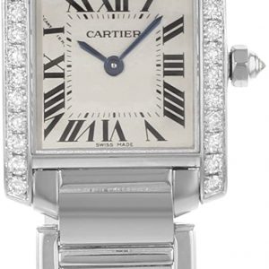 Cartier Tank Francaise 18kt White Gold Diamond Ladies Watch WE1002S3 من أمازون