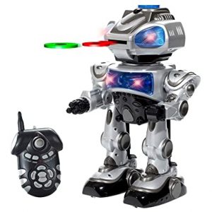 Robokid Programmable Disc Shooting Electric RC Robot by PowerTRC من أمازون